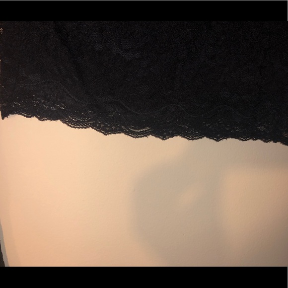 NEW Express Black Lace Crop Top - M - Picture 5 of 8